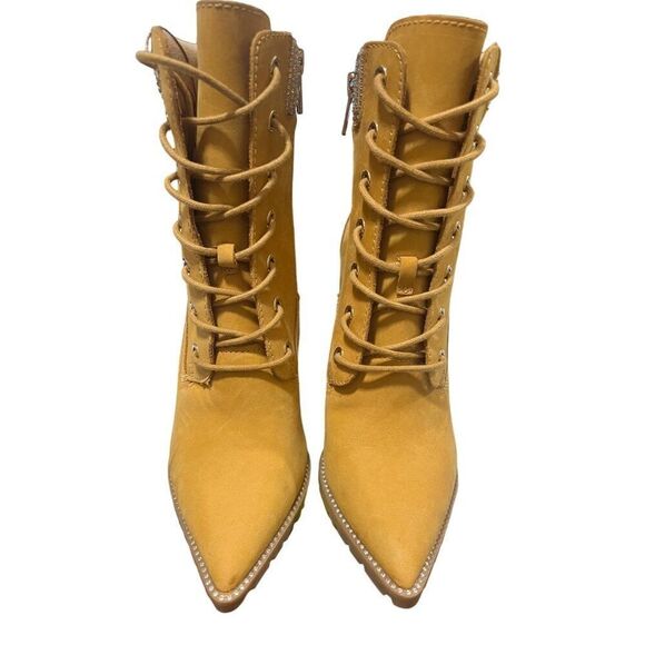 Steve‎ Madden Karmen Cognac Studded Ankle Boots NWOT - Picture 7 of 9